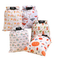 40*28cm Portable Polyester Wet/Dry Storage Bags Waterproof Reusable Laundry Washable Cloth Diaper Bags Print Pattern Wet Bags