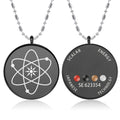 Quantum Science Gold Plated Stainless Steel Charm Energy Pendant with Negative Ions Japanese Quantum Energy Design Trendy Gift