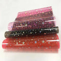 0.5mm Star Pattern PVC Film Waterproof Jelly Vinyl Material Solid Color Glitter for Cosmetic Bags