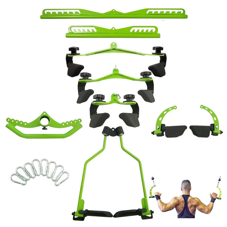 Gym Lat Pull Down Bar Rowing Handle Ergonomic 8PCS Metal Mag Grips Fitness Accessories Mag Grip for Workout