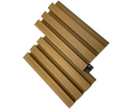 Top Notch Quality Outdoor Teak Cladding Wall Panel Modern Design Waterproof WPC Fireproof Exterior Wall Panel Cladding