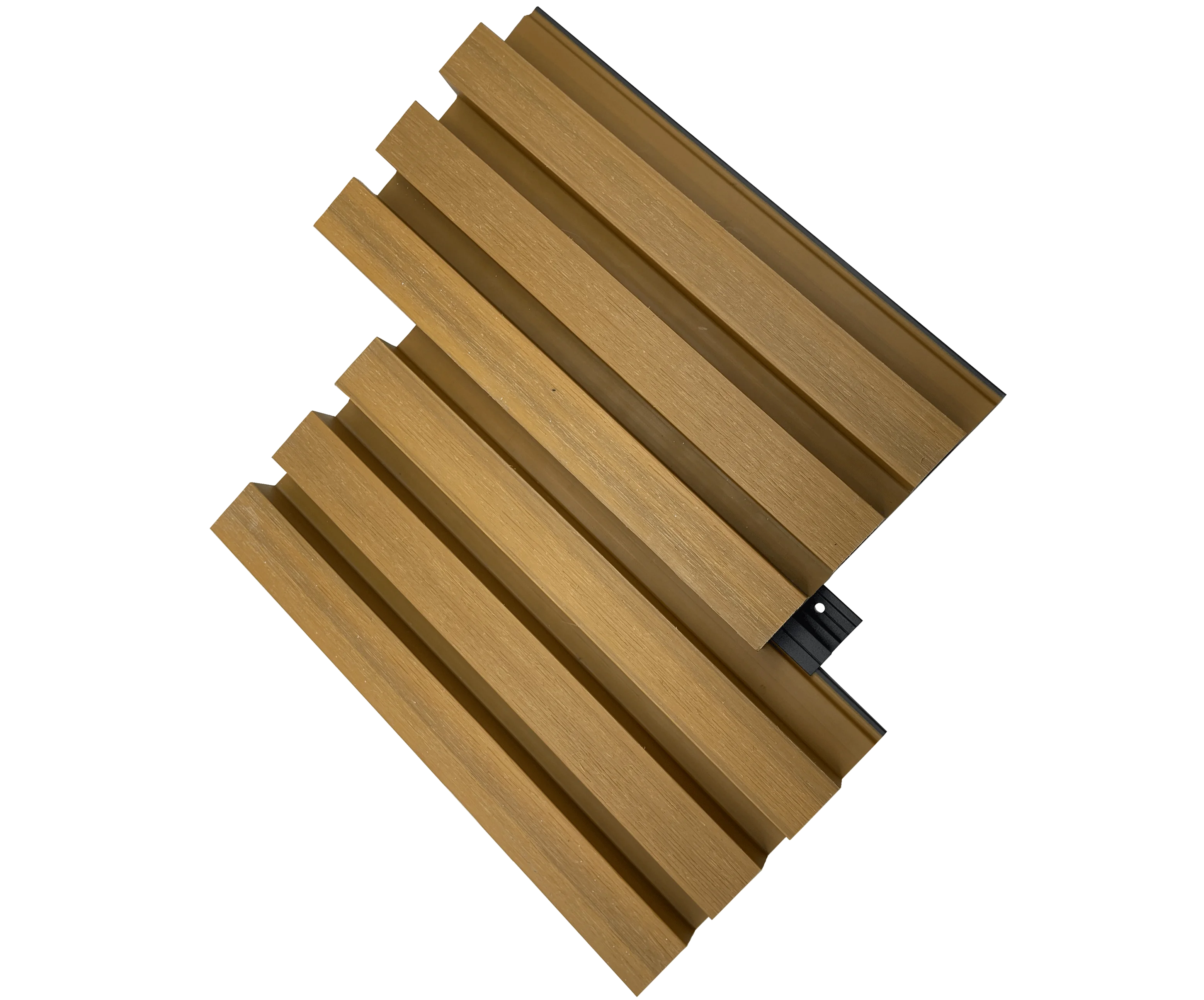 Top Notch Quality Outdoor Teak Cladding Wall Panel Modern Design Waterproof WPC Fireproof Exterior Wall Panel Cladding