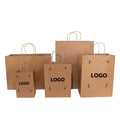 Luxury Kraft Paper Shopping Carry Bags Customizable Logo Promotional Cheap for Clothing and Shoes