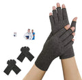 Melenlt  Half Finger Working Gloves Joint Pain Hand Wrist Relief Pressure Therapy Arthritis Compression Gloves