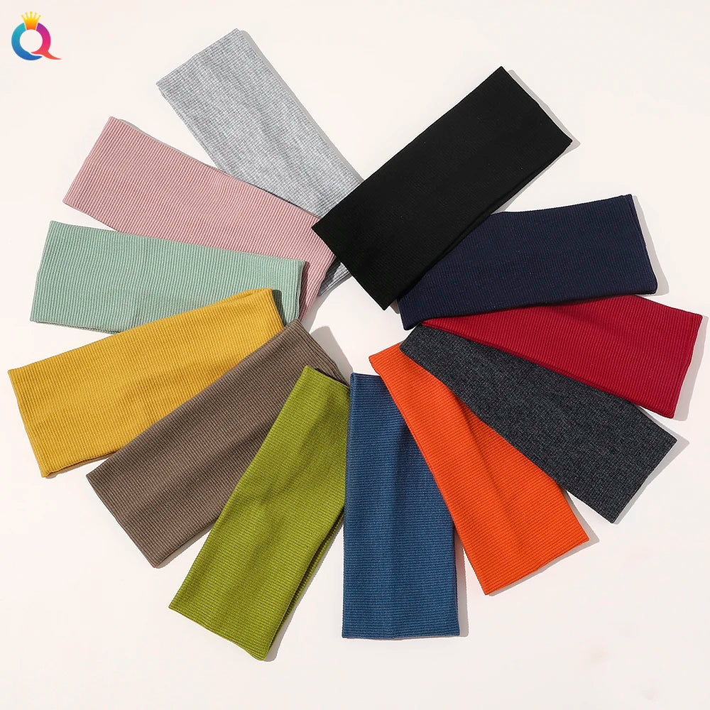 Elastic Sweat Band Headband Sport Jogging Pilates Exercise Headwrap Hairband