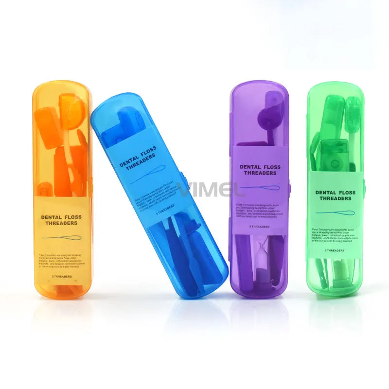 8pcs/set Orthodontic Care Kit Orth Toothbrush Interdental Brush Oral Cleaning Teeth Whitening Portable Dental Floss Travel Tool