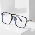 Retro Large Frame Korean Anti-Blue Light Optical Glasses Men and Women Metal Glasses Frame Wholesale