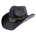 New Farm Horse Ranch Cowboy Riding Hat Outdoor Shade Metal Lettering Eagle Hat