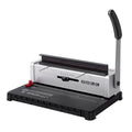 MOMOTECH Punching and Binding Machine Double Coil Desk Calendar Punching Machine 34 Holes Iron Ring Binding Machine