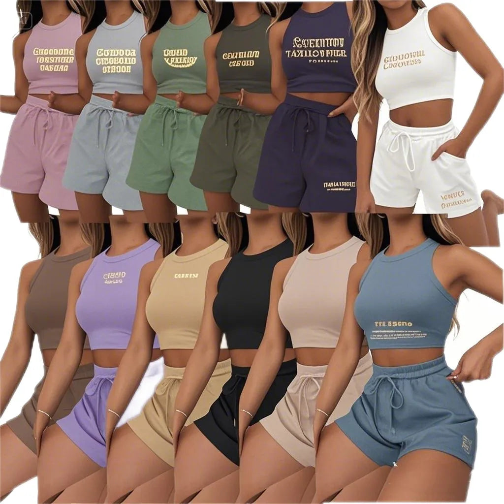 Black Inseam  Women's Biker Baseball Casual Sports Jersey Basketball 2 Sets Sweat Custom Gym Summer Shorts Two Piece Short Set