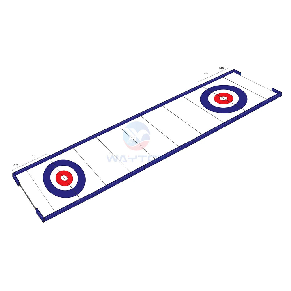 Durable Artificial Ice Curling Rink for Hockey Skating and Curling Games