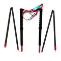 Nordic Walking Stick 135 WTP-005 Ultra-light Carbon Fiber Stick Tungsten Carbide Tip EVA Vintage Style for Hiking Self-Defense