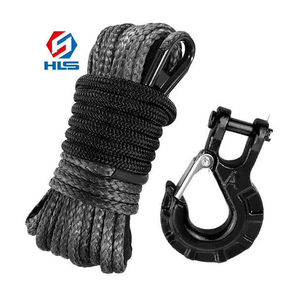 4X4 Off-Road Factory Professional High Strength 11mm*28m Winch Rope Synthetic Winch Rope Cable Kit for Trailer ATV