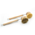 Long Handle Replaceable Brush Head Pan Pot Brush for Kitchen Bathroom