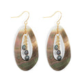 Fashion Jewelry Hawaiian Style Mother of Pearl Fresh Water Pearl Drop Earrings