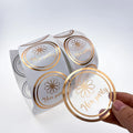 Self-Adhesive Printing Custom Private Brand Rose Foil Essential Oil Bottle Roll Label
