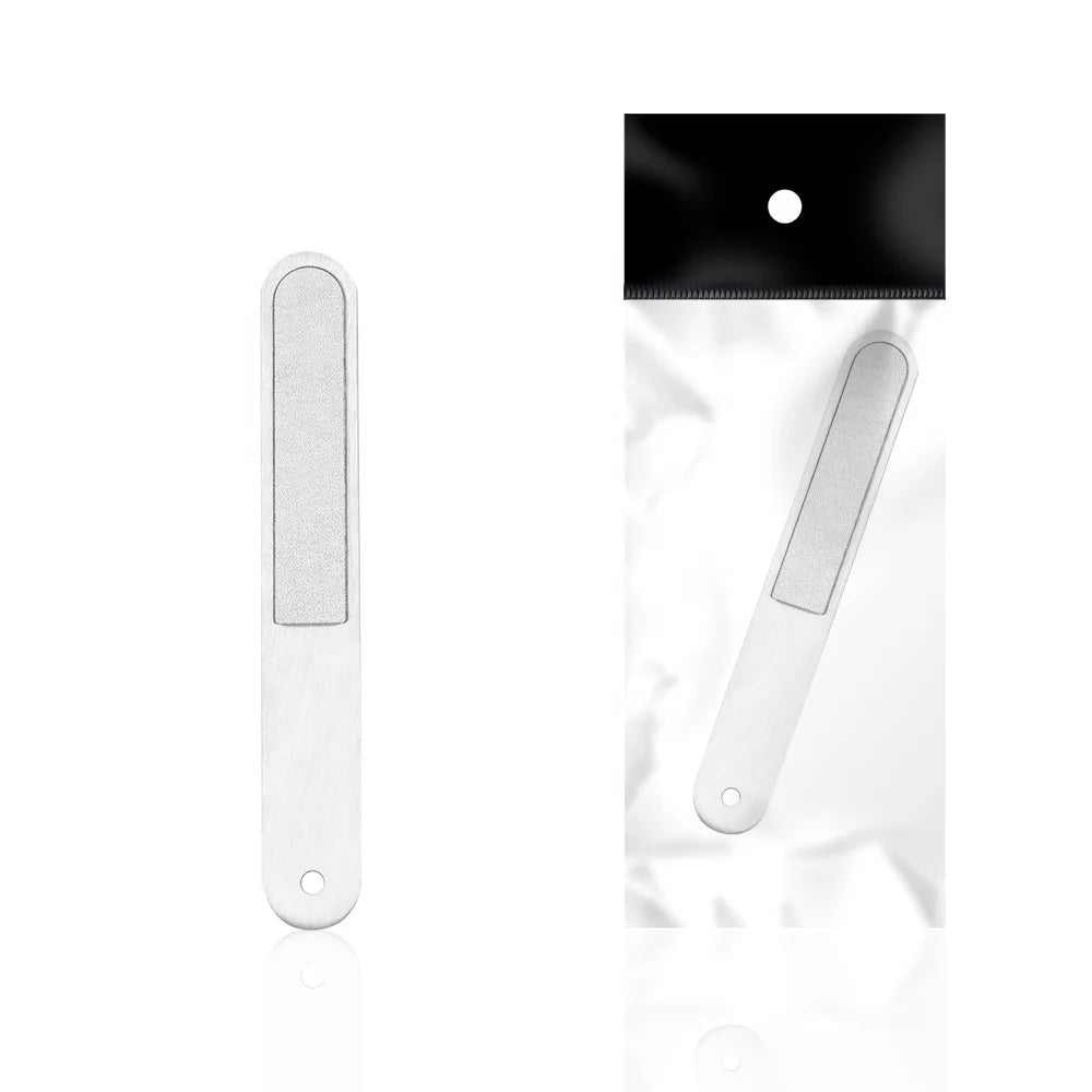 2024 New Arrivals Cheaper Professional Stainless Steel Nail File Manicure Pedicure Tools for Fingernails Toenails