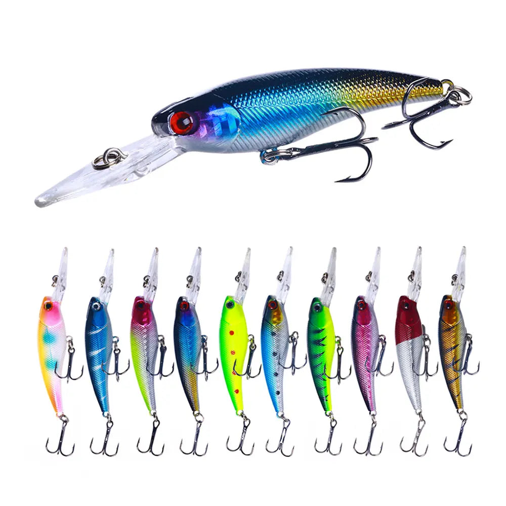 Wholesale MI103 9.5cm 8g Artificial ABS Hard Plastic Baits Sinking Minnow Fishing Lures