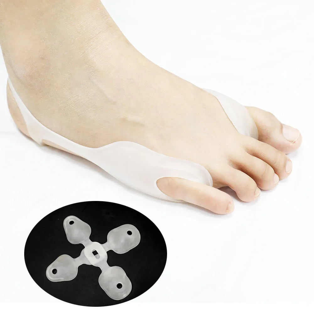 Silicone Bunion Corrector with Gel Big Toe Hallux Valgus Toe Correctors Spacers Protector