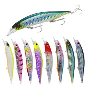Top Right 17g 120mm M084 Floating Minnow Lure Wholesale Rattles Leurres Peche Hard Bait Jerkbait Plastic Fishing Lure