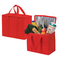 Wholesale Reusable Thermal Insulated Cooler Bag Grocery Cool Carry Non Woven Lunch Cooler Bag for Food