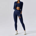 Wholesale 2024 New Custom Yoga Set Women Spring 3 Piece Yoga Sets Seamless Yoga Leggings Set Sport Bra Pants and Jacket