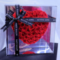 Creative Exquisite Immortal Flower Mirror Heart-shaped Gift Box Is Throbbing Acrylic Flower Box Eternal Flower