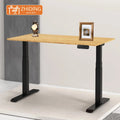 Wholesale OEM ODM 3-Stage Dual Motor Computer Standing Small Ergonomic Electric Height Adjustable Sit Stand Desk Frame