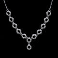 Sterling Silver 4*5mm Semi Mount Necklace Empty Support Blank Claw Setting S925 Base Holder Without Center Stone for DIY Inlay