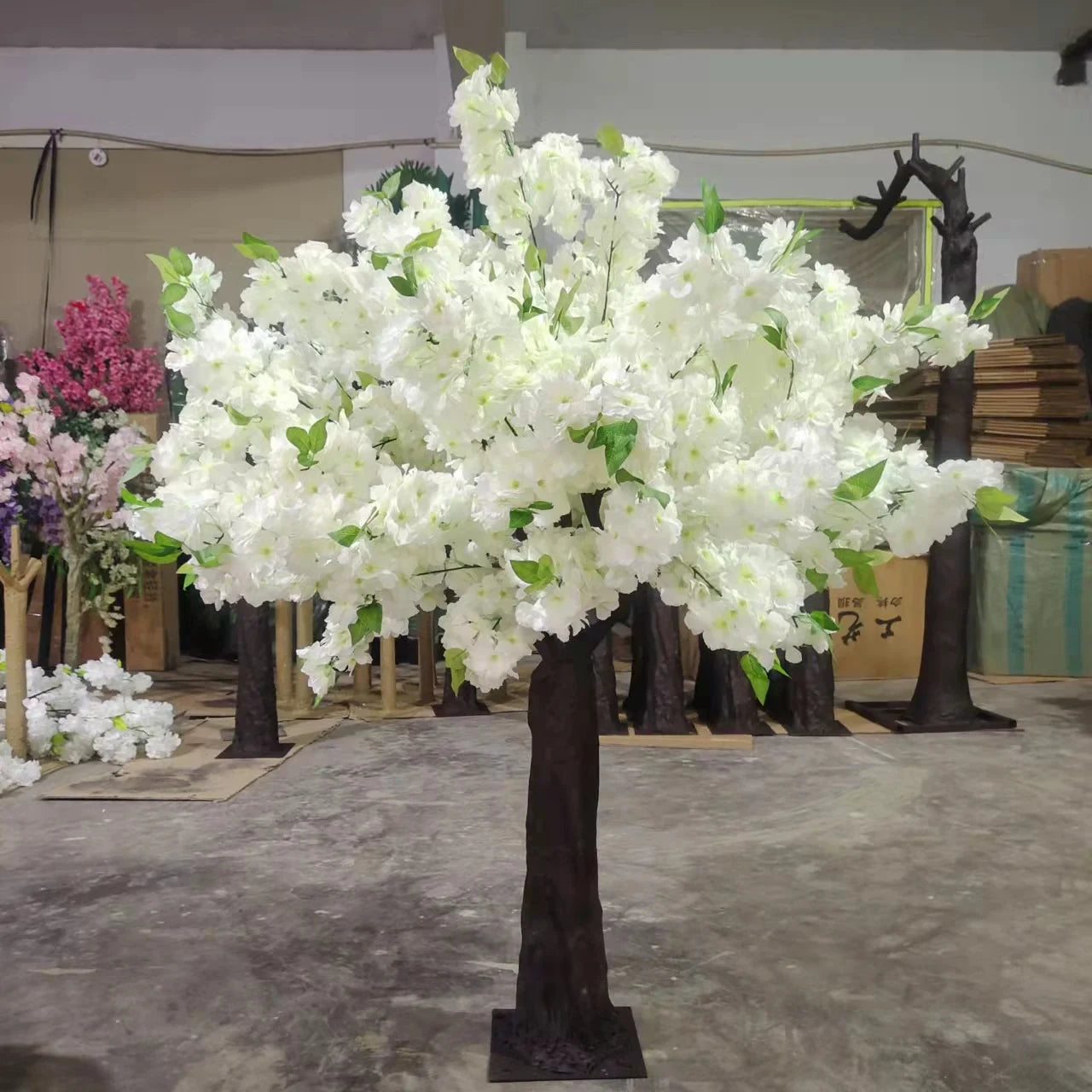 Y-Q062 Wholesale 6ft High Cherry Blossom Artificial Trees Weeding Table Cheery Blossom Artificial Tree Wedding Party Decoration