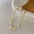 HOVANCI Gold-Plated Chain Bracelet for Women Natural Freshwater Pearls Geometric Shape for Weddings Parties Wholesale Jewelry