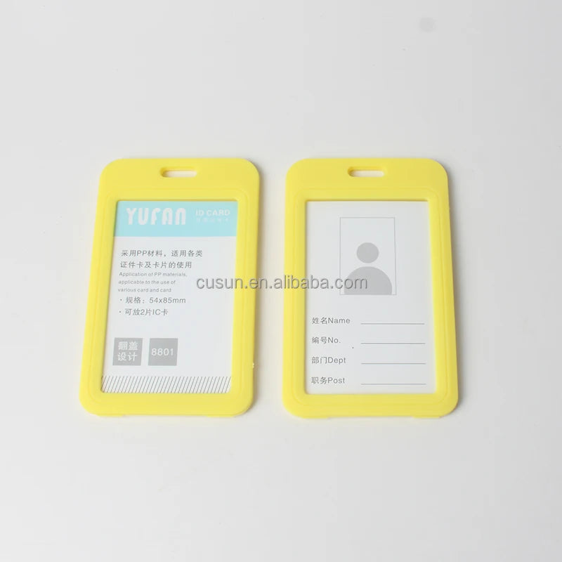 2024 Hot Sale Promotional Multi-color Work License ID Card Holder with Lanyard