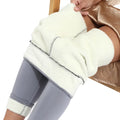 Warm Women Pants Winter Skinny Thick Velvet Wool Fleece Compression Leggins Trousers Cashmere Pants Skiing Leggings for Women