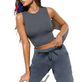Custom Logo Soft Nylon Spandex Comfortable Fitness Stretchy Yoga Crop Tops for Women Tank Top