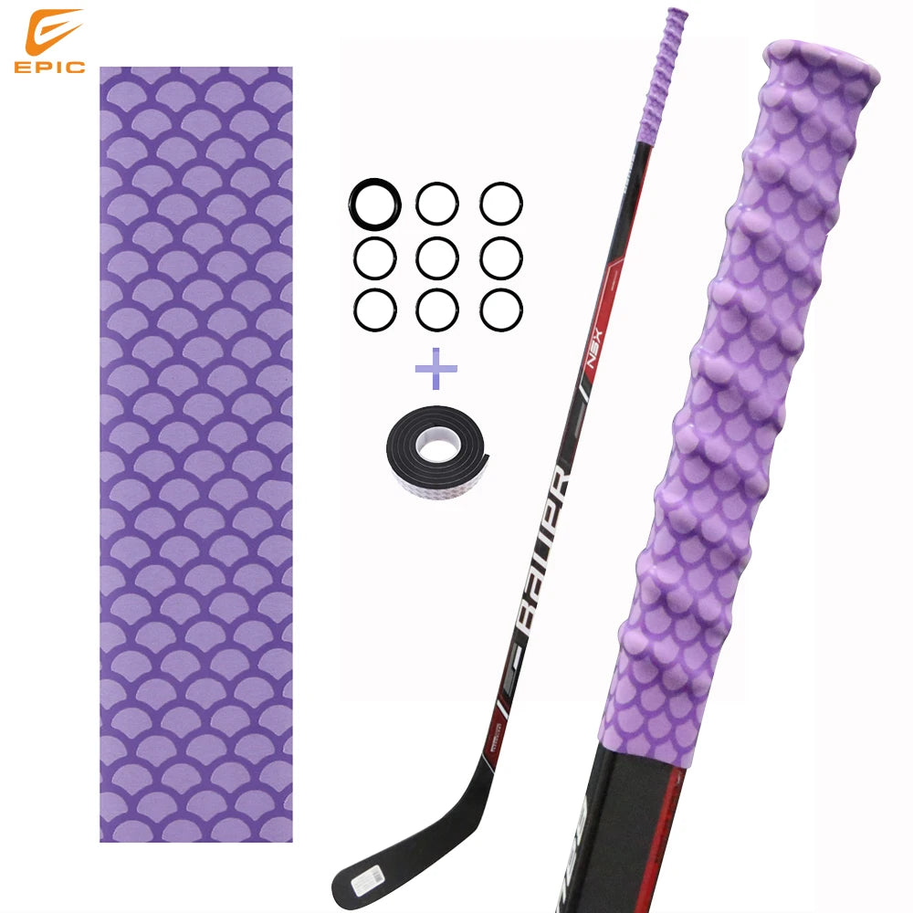 More Thicker Ice Hockey Stick Grip Tape Non-slip Durable Heat Shrink Sleeve Hockey Stick Handle Anti-Slip Shrinkable Tube