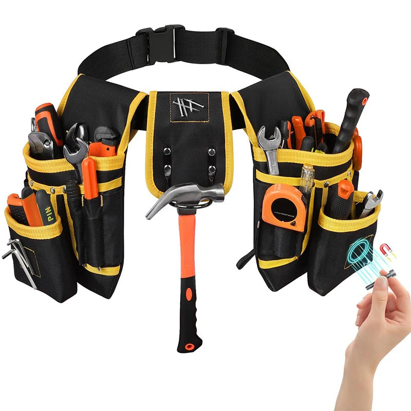 Multi-functional Electrician Tools Bag Waist Pouch Belt Storage Holder Organizer Oxford Cloth