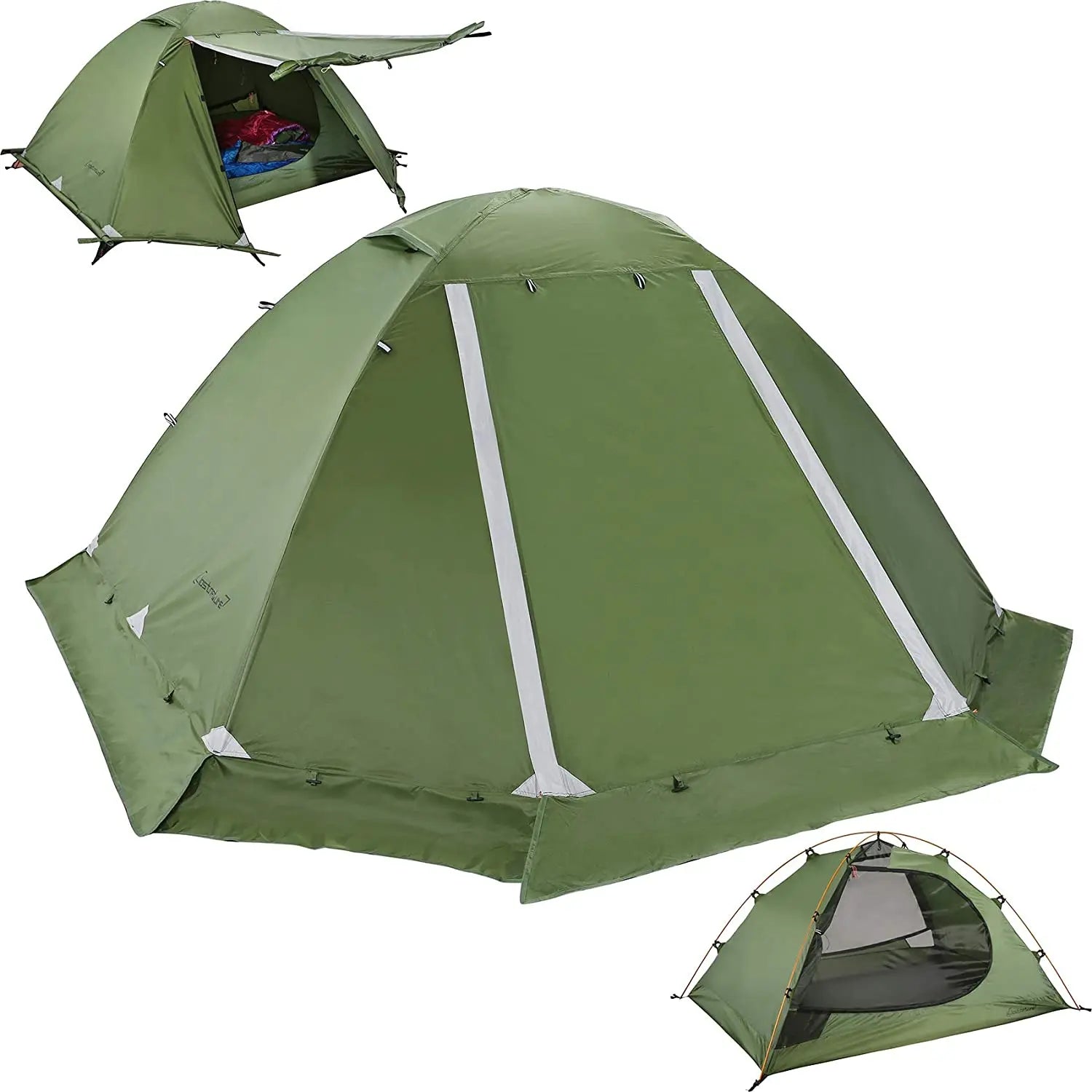 Woqi  Blow up Tents Camping Tent Outdoor Items Waterproof 3 Season 2 Person Folding Tent Hiking Equipment
