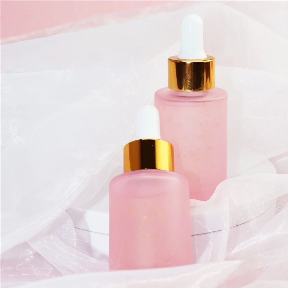New Design Hyaluronic Acid Makeup logo Face Gold Serum No l Private Label