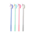 High Quality Office Recycled Custom PVC Rubber Head Cute Horse Plastic Gel Pen
