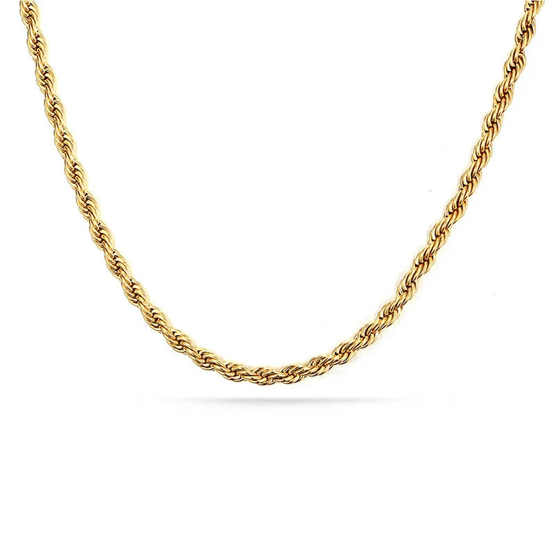 Jewelry Wholesale Rope Chain Necklace Stainless Steel Necklace Wholesale
