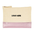 12oz Cotton Canvas Zipper Bags Pouches Multi-Purpose Travel Toiletry Bag  Cosmetic Makeup Bag for Women