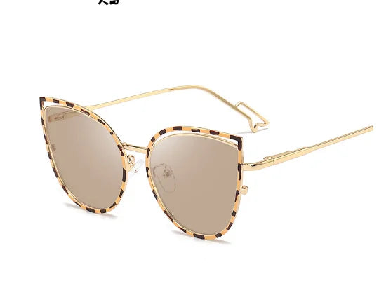2022 New Arrivals Popular Colorful Design Intelligent Photochromic Metal Cat Eye Frame Optical Blue Light Blocking Glasses