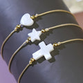 Go2boho 2024 Minimalist Beaded Bracelets Set Handcrafted Shell Heart Star Cross Stack Party Gift for Women and Men Gift
