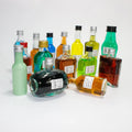 China Glass Manufacture Wholesale Gift Sample Empty Small Whisky Vodka Gin Tequila Rum Spirits Mini Liquor Bottles With Cap