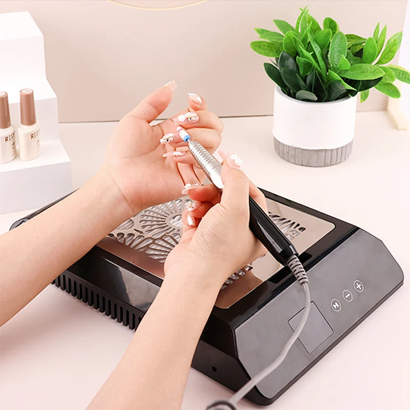 Powerful Nail Art GRS Certified Recycled Dust Vacuum Cleaner Suction Collector 85W Nail Beauty Salon Extractor Aspirator