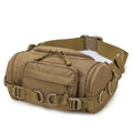 Custom Men's Waist Hanging Fanny Pack Durable Nylon Waterproof Tactical Pouch Bag Multiuse for Work Motorbike Travel Leisure