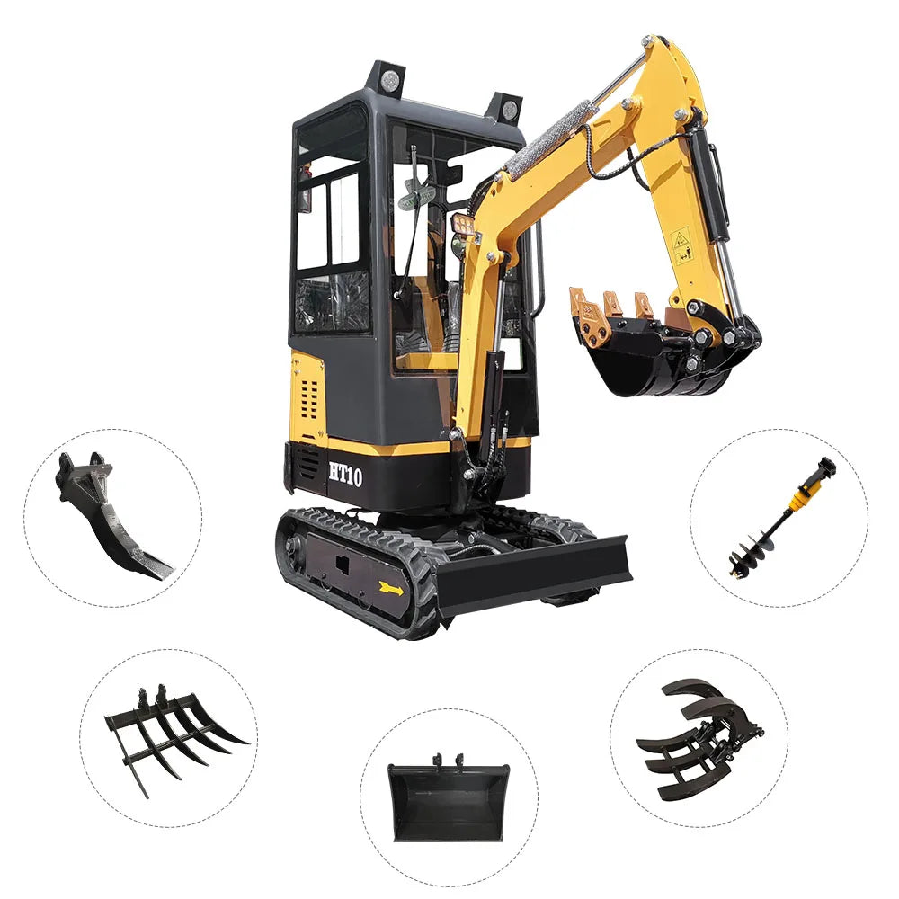 2023 Newest Cab Cabin Mini Excavator Machine With CE Micro Excavator for Sale