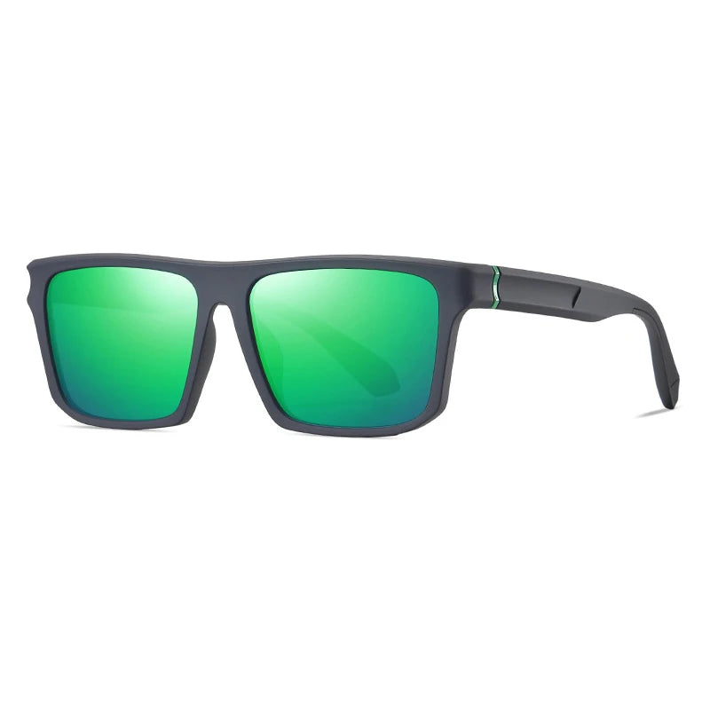 TR90 Men's Polarized Sunglasses Square Big Frame Eyewear UV400 Custom Cycling Sports Shades Sun Glasses for Running Wholesale