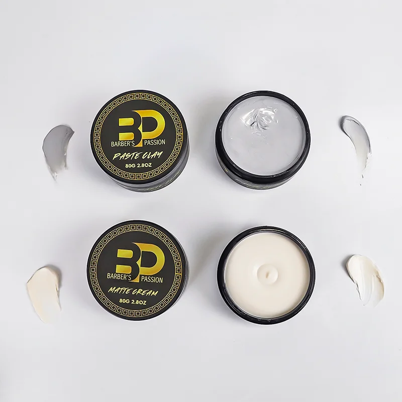 Custom Scented Hair Product Matt Paste Hair Clay Wax Barber Products for Men No logo