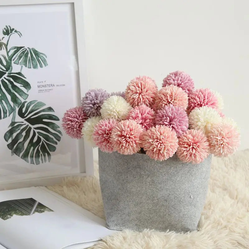 29cm Simulation Flowers Wedding Dandelion Flower Ball Artificial Flowers for Home Decoration